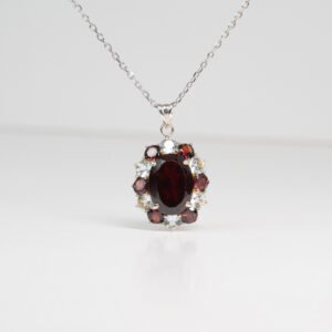 Garnet & Topaz Necklace