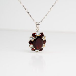 Garnet & Topaz Necklace