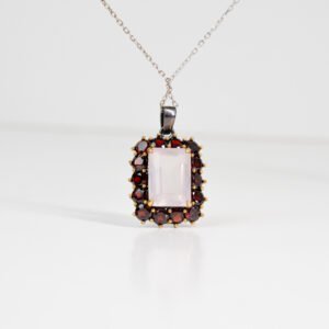 Rose Quartz & Garnet Necklace