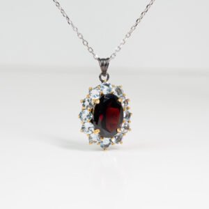 Topaz & Garnet Necklace