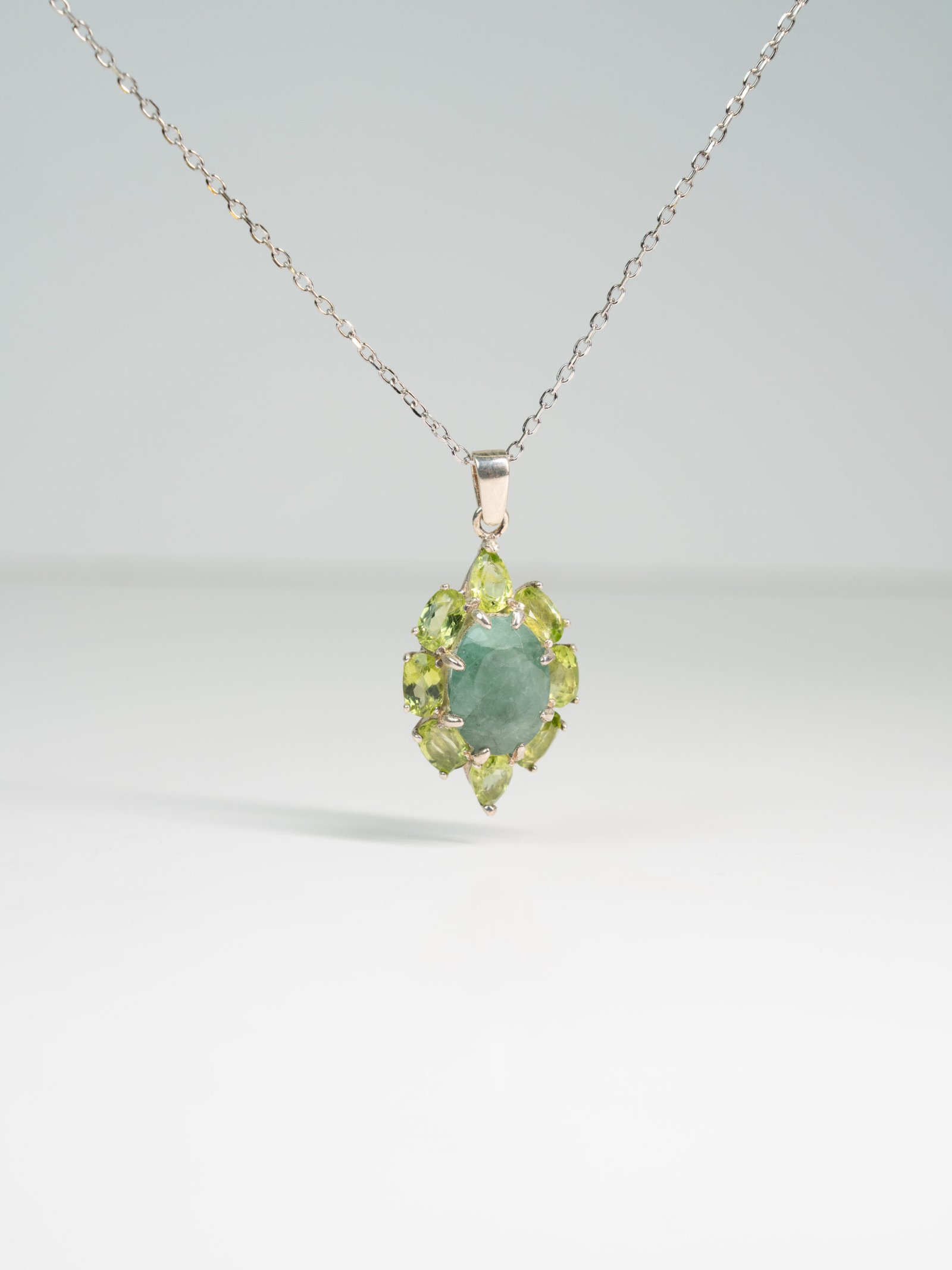Emerlad & Peridot Necklace
