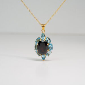 Garnet & Topaz Necklace