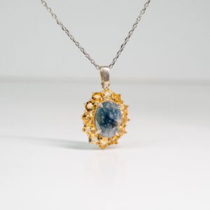 Blue sapphire & Citrine Necklace